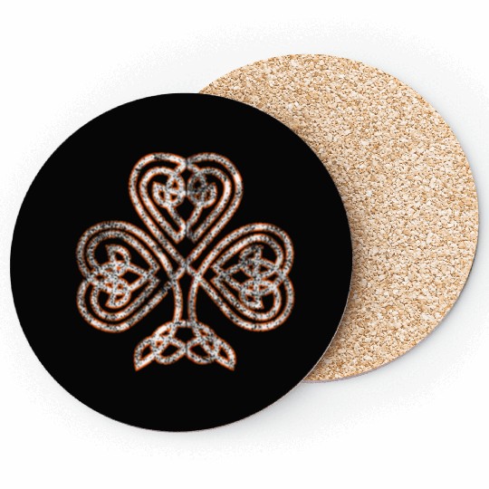 Celtic Knot Trinity Shamrock Irish Heritage Irelan Coasters