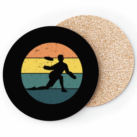 Vintage retro Ultimate Frisbee Game Disc Sports Coasters