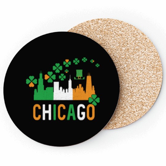 Chicago Irish Pride St Patricks Day Coasters