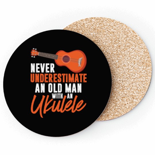 Ukulele Design for a Uke Player Cool Musician Coasters