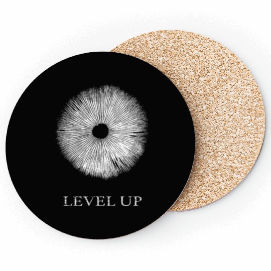 Mushroom Spore Print Mycology Coasters