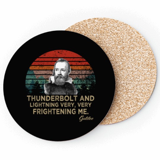 Thunderbolt and lightning Galileo Astronomy Coasters