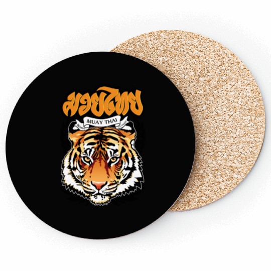 Muay Thai Tiger Coasters