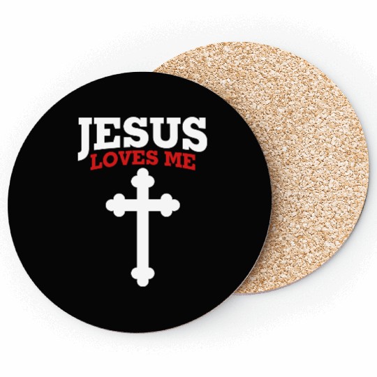 Jesus loves me, Jesus, Christian Coasters