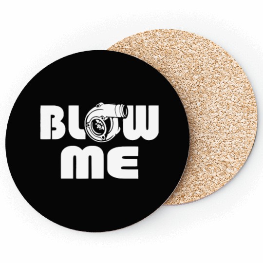 Blow Me Turbo Boost Car Tuning Drift JDM Gift Coasters