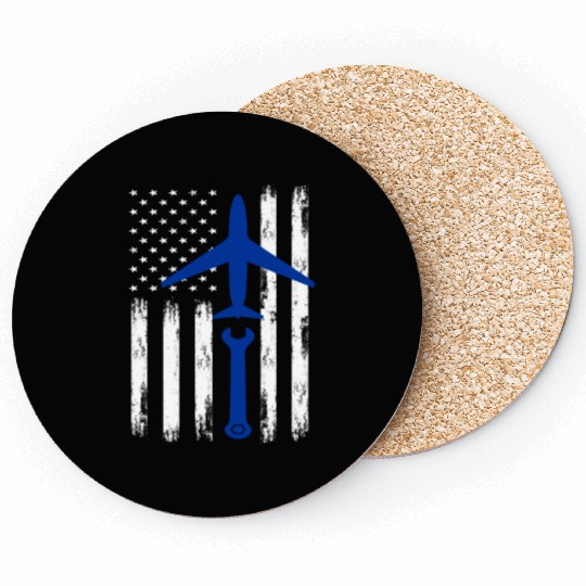USA Tools Aircraft Mechanic Coasters