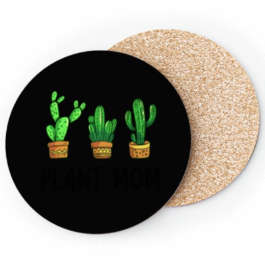Plant Mom Funny Cactus Succulent Coasters