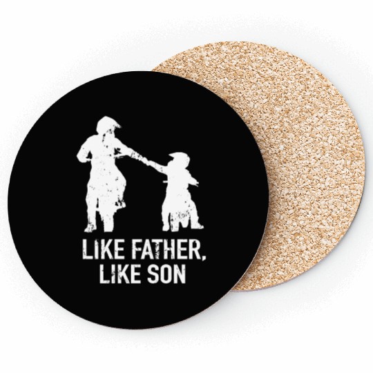 Motocross Like Father, Like Son Dirt Bike Coasters
