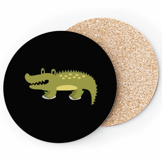 Funny Cool Cute Crocodile Alligator Reptile Coasters