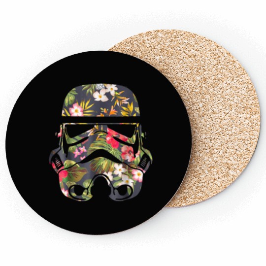 Star Wars Tropical Stormtrooper Floral Coasters