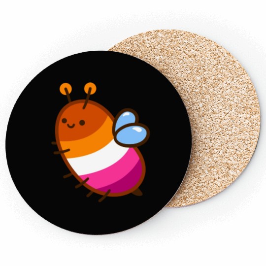 les-bee-an lesbian bee Coasters
