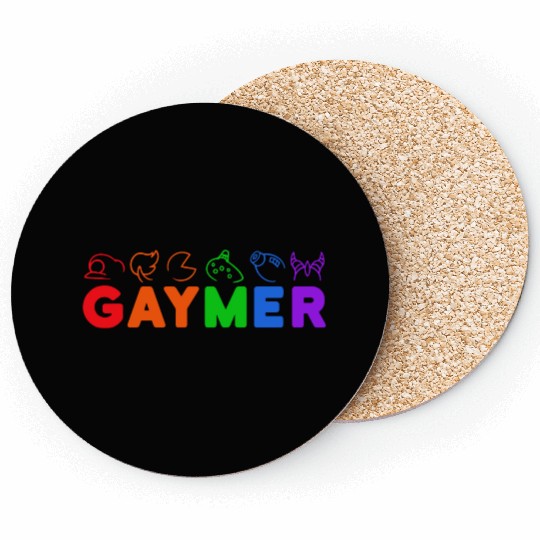 gaymer / gay pride gamer Coasters