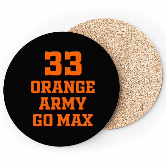 Orange Camouflage 3 Coasters