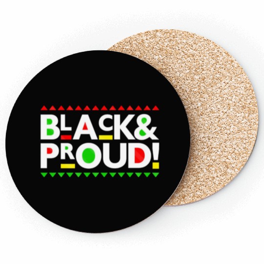 Black and Proud Coasters