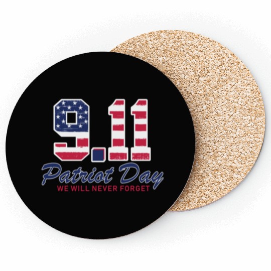 Patriot Day Never Forget 9 11 Anniversary Coasters