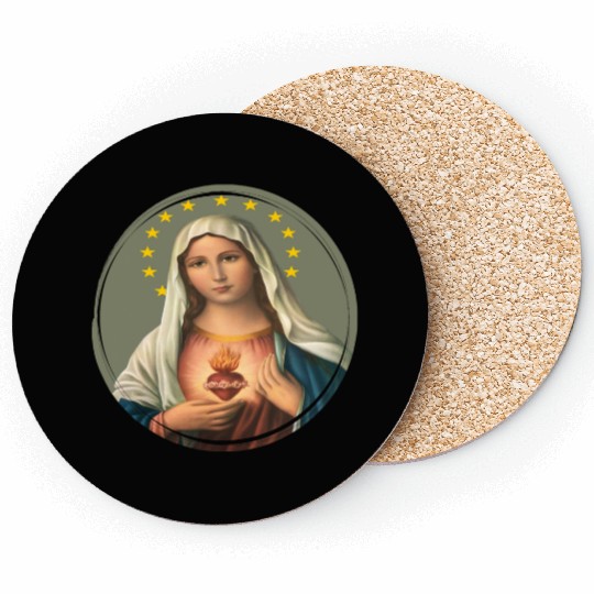 Virgin mary madonna maria ave maria catholic bibel Coasters