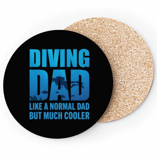 Diving Dad Scuba Diving Coasters