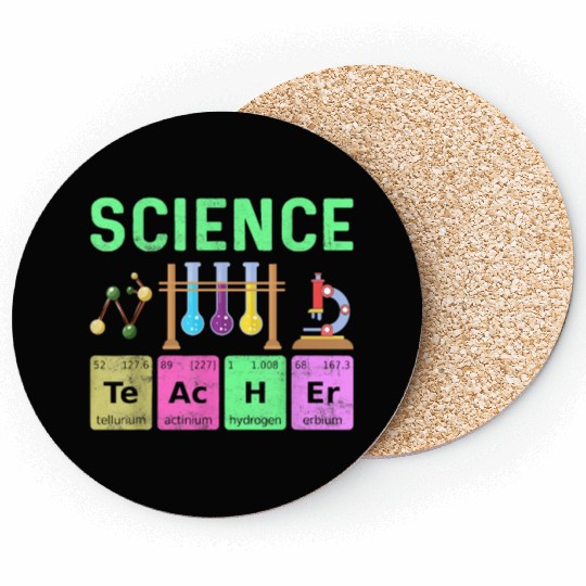 Science Teacher Chemist Physicist Vintage Coasters