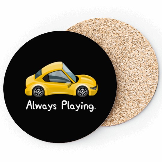 Cabin Pressure - Always Playing Yellow Car Essenti Coasters