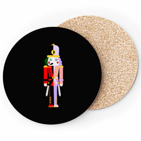 CARNIVAL CHRISTMAS: THE TWO SIDED NUTCRACKER Coasters