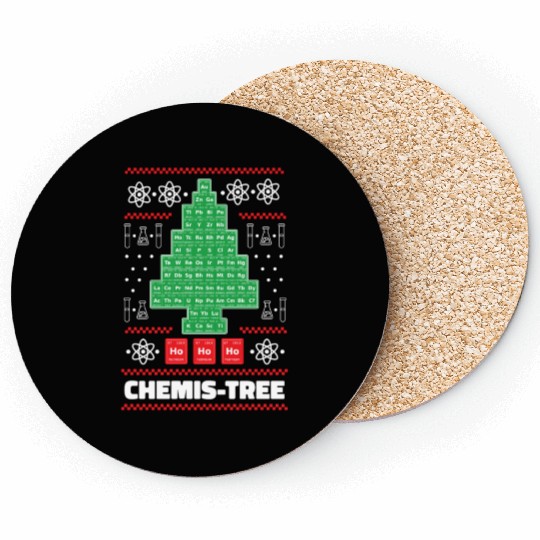Funny Chemistry Christmas / Science Holiday Coasters