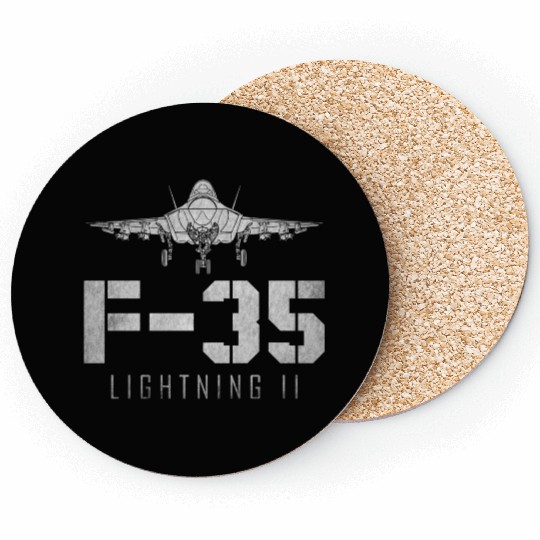 F 35 Lightning II US Airborne Fighter Pilot Coasters