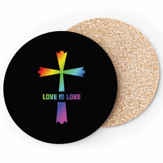 God Gay Christian LGBT Coasters