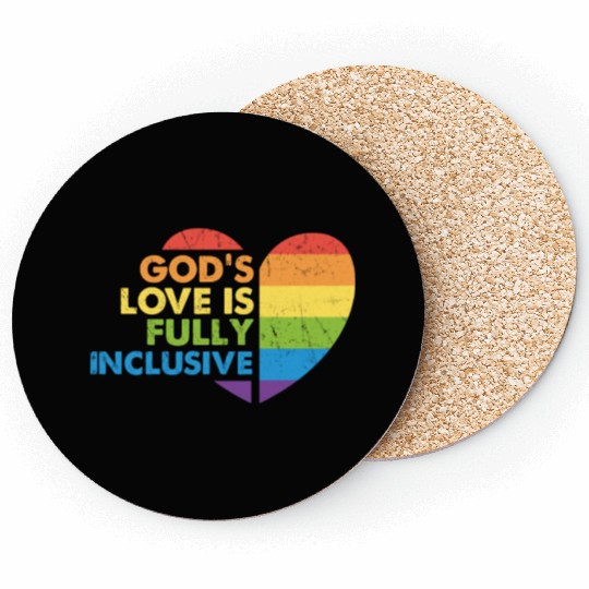God Gay Christian LGBT Coasters