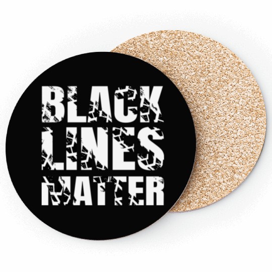 Black Lines Matter - Drift Car Guys Drag Racing Coasters