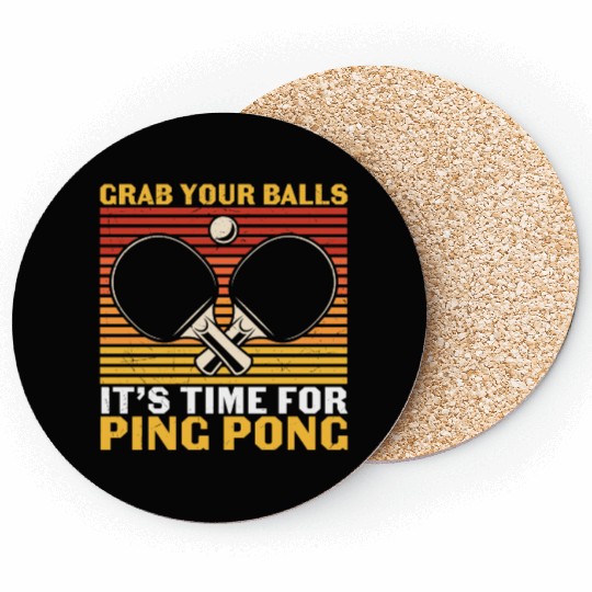 Ping Pong Lovers - Table Tennis - Ping Pong Saying Coasters