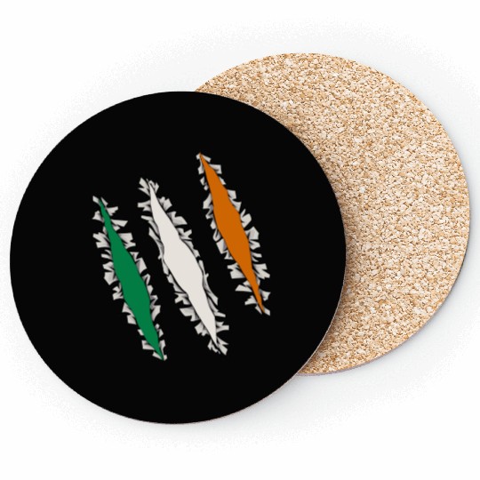 Slashed Ireland Flag | Irish Men Women Coasters