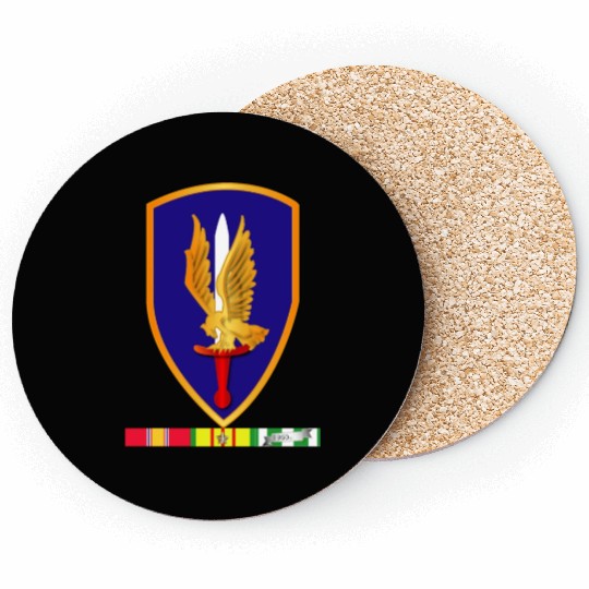Army 1st Aviation Brigade Vietnam w SVC wo Txt Coasters