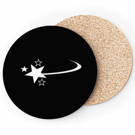 White Shooting Star Coasters