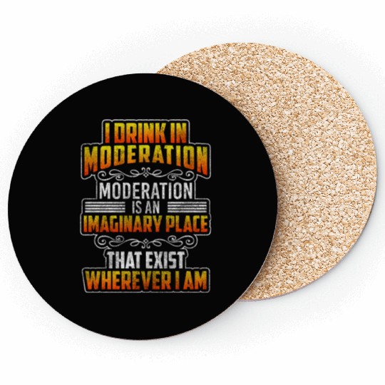 Alcohol Partying Vodka Disco Coasters