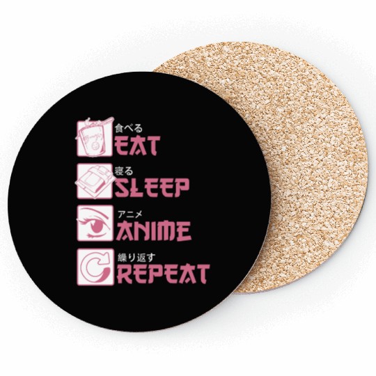 Sleep Anime Coasters