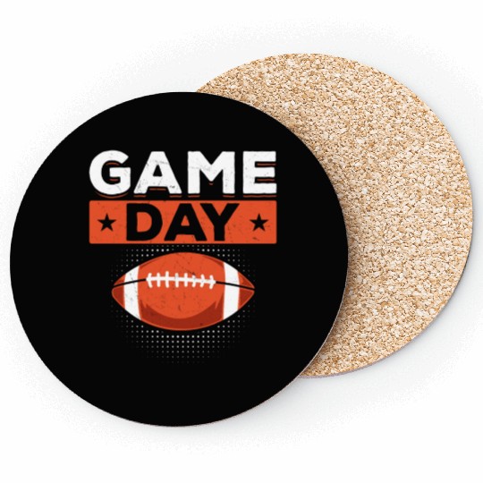 Retro American Football Game Day Coasters