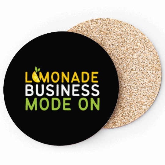 Lemonade Business Mode On Lemon Juice Boss Coasters
