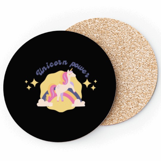 Unicorn power Coasters