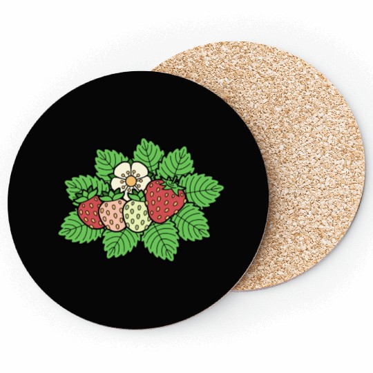 Strawberry Icon Coasters