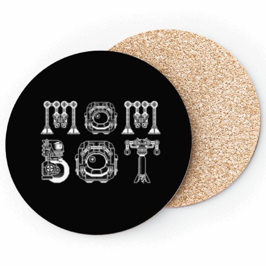 Robotics Mom Bot Mother's Day Coasters