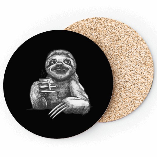Funny Sloth Coasters