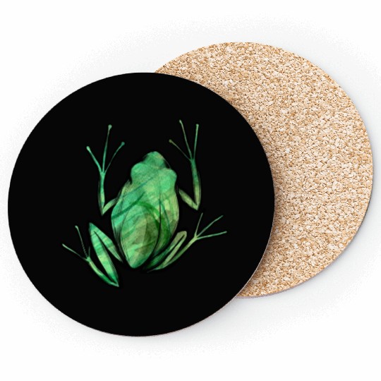 Cute Green Frog Coasters