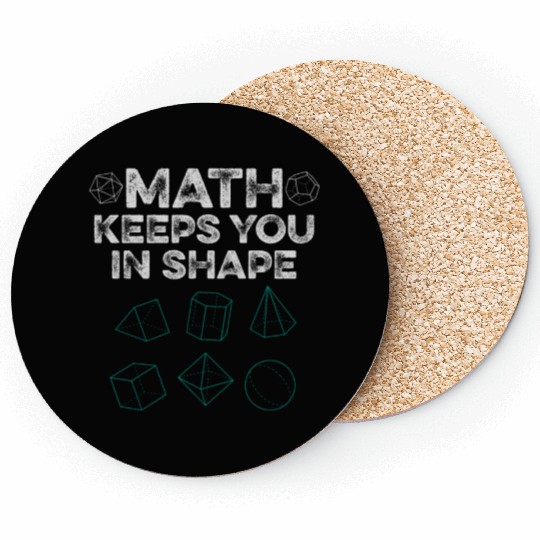 Cool Math Teacher Art Mathematics Equation Lovers Coasters