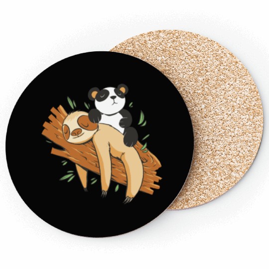 Sloth and Panda Coasters