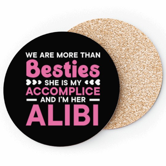 We Are More Than Besties Best Friend Friendship Coasters