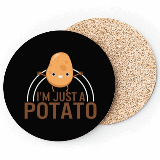 Potato Vegetable Coasters, I'm Just A Potato Coasters,
