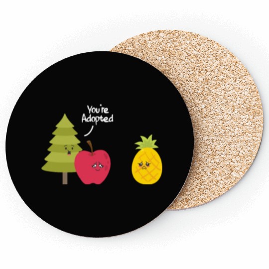 You're Adopted Pineapple Adoption Coasters