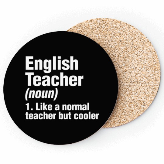 English Teacher Coasters Back To School Writer