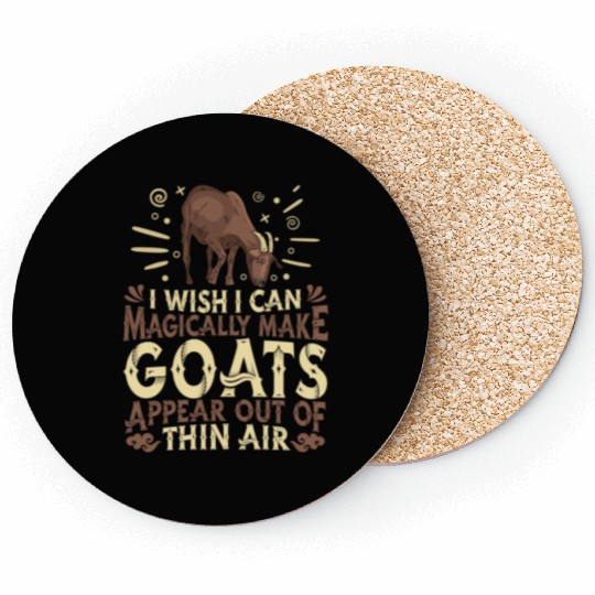 Goat Farmer Farming Coasters