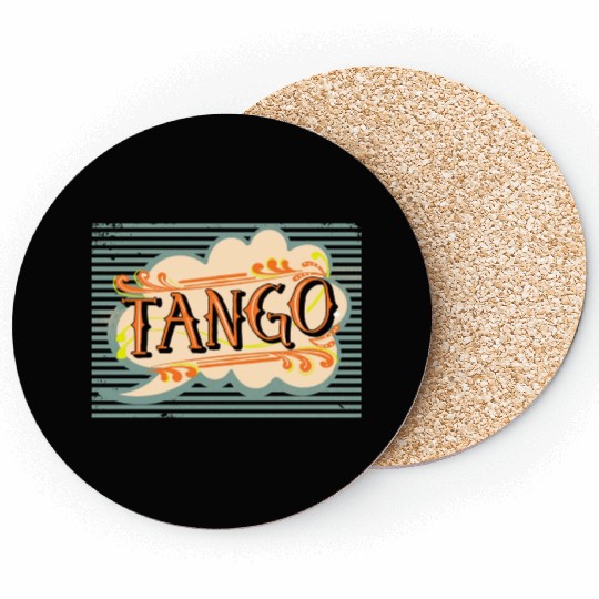 Vintage Tango Dance Coasters